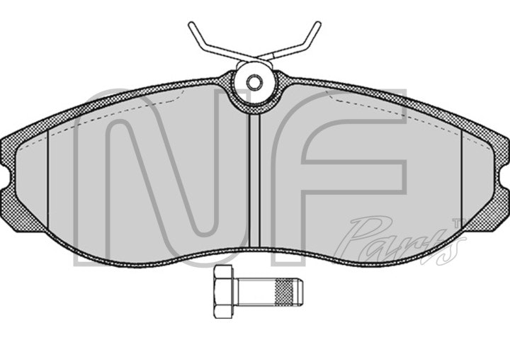 NF PARTS stabdžių trinkelių rinkinys, diskinis stabdys NF0016651